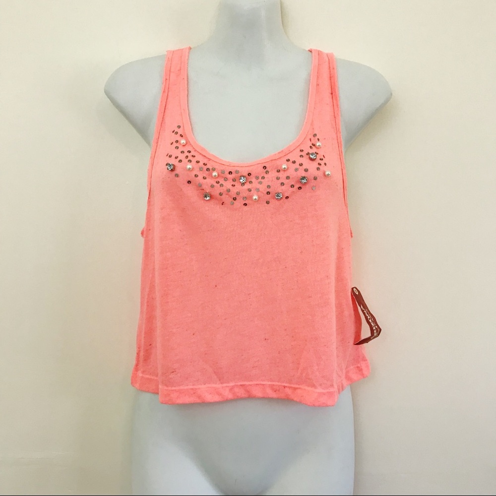 ✨3/$12✨ Arizona Jean Co beaded Crop Top